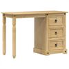 vidaXL Schminktisch Corona 110x47x75 cm Massivholz Kiefer