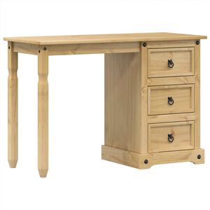 vidaXL Schminktisch Corona 110x47x75 cm Massivholz Kiefer