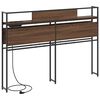 vidaXL Stauraum-Kopfteil Braun Eichen-Optik 120 cm Holzwerkstoff