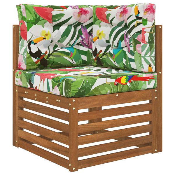 vidaXL Sofakissen f&uuml;r drau&szlig;en 3 pcs Bunt Polyester