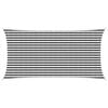 vidaXL Sonnensegel Anthrazit und Wei&szlig; 2,5 x 5 m HDPE