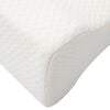 vidaXL Knee Pillow Wei&szlig; Memory-Schaum und Polyester 26 x 21,5 x 15 cm