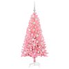 vidaXL Weihnachtsbaum mit 150 LEDs mit St&auml;nder Rosa 120 cm PVC