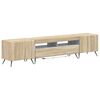 vidaXL 5-teiliges LED TV Schrank Sonoma-Eiche Holzwerkstoff