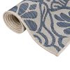 vidaXL Outdoor-Teppich Flachgewebe 80x150 cm Blaues Muster