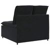 vidaXL Modulares Sofa Mittelmodul mit Kissen Schwarz 100 cm