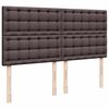 vidaXL Ottoman-Bett mit Matratze Dunkelbraun 160x200 cm Stoff