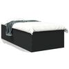 vidaXL Bettgestell Schwarz 90x190 cm Holzwerkstoff