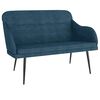 vidaXL Sitzbank Blau 110x76x80 cm Samt