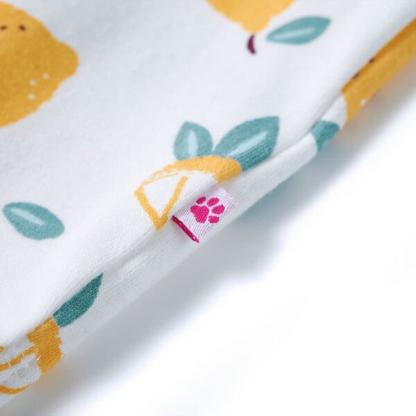 Kinder-T-Shirt mit Bindesaum Ecru 140