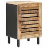 vidaXL Badezimmerschrank mit T&uuml;r Braun und Schwarz 38 x 33,5 x 58 cm