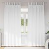 vidaXL Verdunkelungs-Vorh&auml;nge mit Ringen 2 pcs Reinwei&szlig; 225 x 140 cm