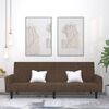vidaXL Schlafsofa 2-Sitzer Braun Mikrofasergewebe