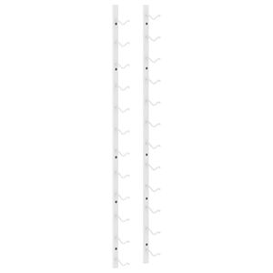 vidaXL Wand-Weinregal f&uuml;r 12 Flaschen Wei&szlig; Eisen