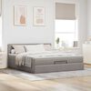 vidaXL Ottoman-Bett mit Matratze Taupe 180x200 cm Stoff