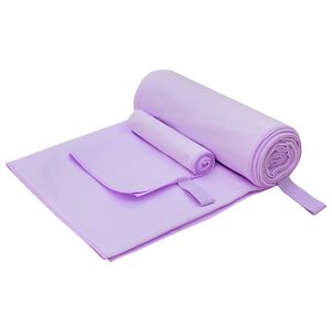 vidaXL Sporthandtuch Set 2 pcs Lila Stoff