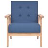 vidaXL Sofagarnitur 2-tlg. Stoff Blau