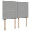 vidaXL Boxspringbett mit Matratze Hellgrau 140x190 cm Stoff