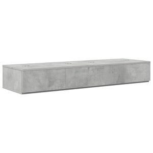 vidaXL Studiotisch Betongrau 152 x 40 x 19,5 cm Holzwerkstoff