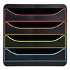 Exacompta Big-Box Schubladenbox Black Office mit 4 Laden Schwarz