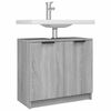 vidaXL Badschrank Grau Sonoma 64,5x33,5x59 cm Holzwerkstoff