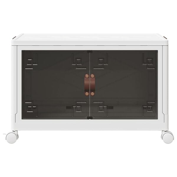 vidaXL Aufbewahrungsbox mit R&auml;dern Stapelbar 75 L 64x40x41 cm