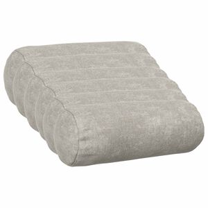 vidaXL Kissenbezug 6 stk. HEERLEN Hellgrau &Oslash; 15 x 40 cm Chenille-Stoff