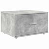 vidaXL Schubladenschrank Mit Rad Beton Grau 55 x 45 x 31 cm