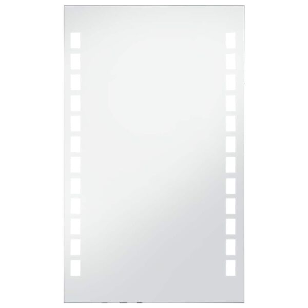 vidaXL Badezimmer-Wandspiegel mit LEDs 60x100 cm