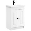 vidaXL Badezimmerm&ouml;bel-Set Wei&szlig; 56 x 37,5 x 81 cm Holzwerkstoff