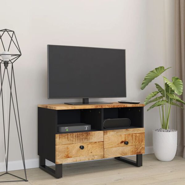 vidaXL TV-Schrank 70x33x46 cm Massivholz Mango