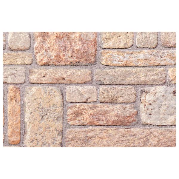 vidaXL Wandpaneele 10 pcs Hellbraun und Wei&szlig; 100 x 50 cm EPS-Schaum