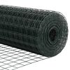vidaXL Zaun mit Pfosten Gr&uuml;n 1,4 x 10 m Stahl und PVC