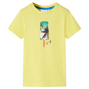 Kinder-T-Shirt Gelb 116