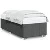 vidaXL Bettgestell ohne Matratze Dunkelgrau 90x190 cm Stoff