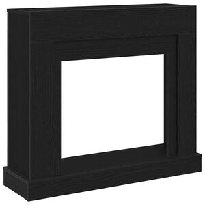 vidaXL Kaminumrandung Schwarz Eichen-Optik 100x30x87,5cm Holzwerkstoff