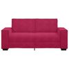 vidaXL 2-Sitzer-Sofa Weinrot 140 cm Samt