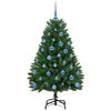 vidaXL K&uuml;nstlicher Weihnachtsbaum Gr&uuml;n 150 cm PVC und Metall