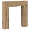 vidaXL Kaminumrandung Artisan-Eiche 102 x 18 x 100,5 cm Holzwerkstoff