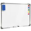 vidaXL Magnetisches Whiteboard Weiß 70 x 50 cm Stahl