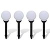 vidaXL Wegeleuchten 4 Stk. LED 15 cm mit Erdspie&szlig;