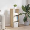 vidaXL B&uuml;cherregal Stapelbar Sonoma-Eiche 30x30x80 cm Holzwerkstoff