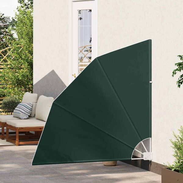 vidaXL Balkon Sichtschutz Dunkelgr&uuml;n 140 x 140 cm Polyester