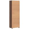 vidaXL Highboard mit Regal FLORIN Braun Eichen-Optik 60 x 35 x 182 cm