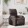 vidaXL Elektrischer Relaxsessel Braun Kunstleder