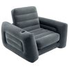 Intex Aufblasbarer Sessel Ausziehbar 117x224x66 cm Dunkelgrau