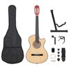 vidaXL 12-tlg. Westerngitarre Set Akustisch Cutaway mit 6 Saiten 38"