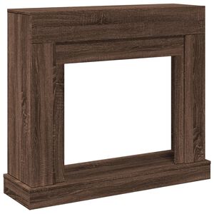 vidaXL Kaminumrandung Braun Eichen-Optik 100x30x87,5 cm Holzwerkstoff