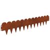 vidaXL Raseneinfassung 20 stk. 103 x 20 cm Stahl Rostig
