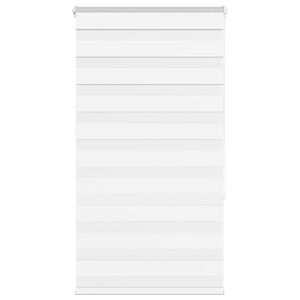 vidaXL Doppelrollo Wei&szlig; 70x150 cm Stoffbreite 65,9 cm Polyester
